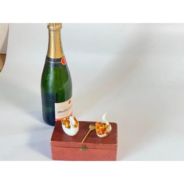 Salt and Pepper Shaker Ceramic by Limoges France White gold Color 20th Century