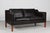 Mid-Century Modern Model 2212 Sofa in Dark Mocha Leather by Børge Mogensen for Fredericia Stolefabrik, 1970s For Sale - Image 3 of 17