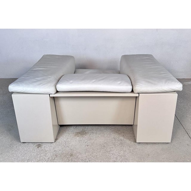 Early Edition Model Brigadier Cubist Leather Armchair by Cini Boeri for Gavina, Italy, 1972 For Sale - Image 13 of 18