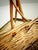Wood Large Vintage Handwoven Willow Gathering Basket For Sale - Image 7 of 10