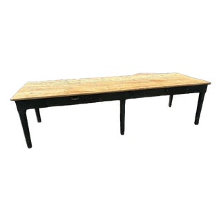 Dining Table in Fir Wood, 1960s For Sale