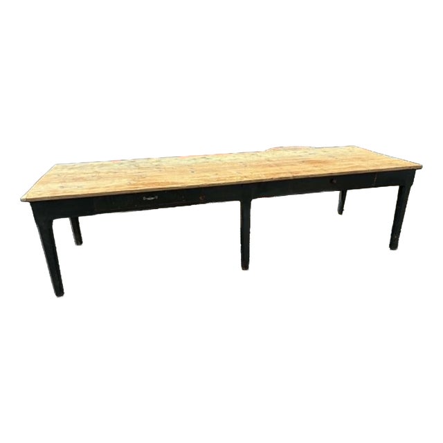 Dining Table in Fir Wood, 1960s For Sale