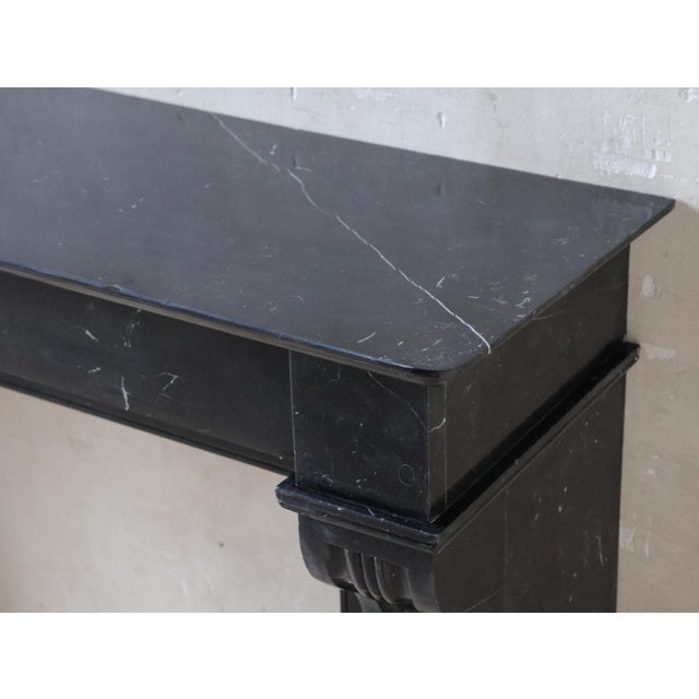 Antique Dutch Black Marble Mantel Piece, 1890s For Sale - Image 10 of 14