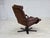 Danish Swivel Armchair in Brown Furniture Leather from Georg Thams, 1970s For Sale - Image 11 of 18