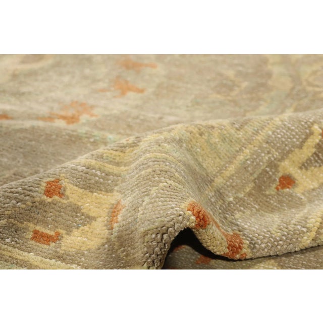 Vintage Modern Turkish Oushak Rug - 09'11 X 13'02 For Sale In Dallas - Image 6 of 10