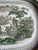 Antique Staffordshire Green Transferware Platter "Cologne" With Staple Repair, Circa 1830's For Sale - Image 6 of 14