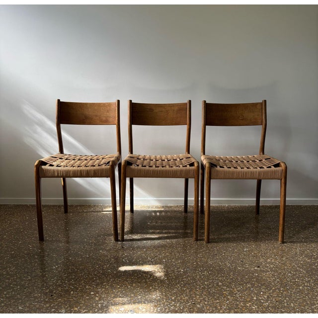 These chairs are known as model 'havana', made by gessef for consorzio sedie friuli in the friuli region, a major center...