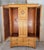 Antique Armoire / Wardrobe English Oak With Beveled Mirror Doors For Sale In San Francisco - Image 6 of 18