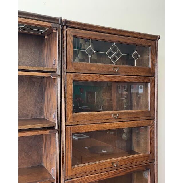 Vintage Pair of Barrister Style Bookcases For Sale - Image 4 of 9