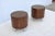 Mid-Century Modern Style Kimball Villa Round Walnut Wood Drum Side Tables a Pair For Sale In New York - Image 6 of 13