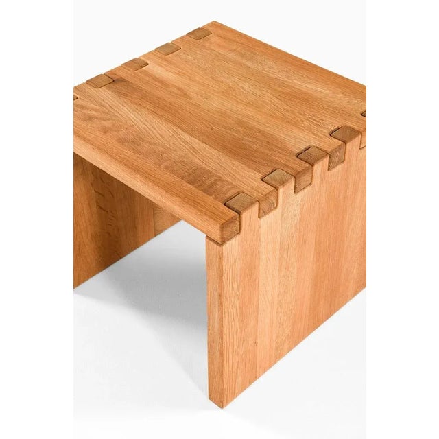 Vintage Oak Side Table For Sale - Image 3 of 6