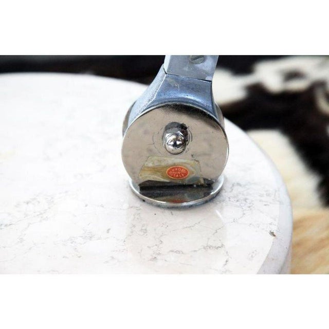 Mid-Century Modern 1960s Mid Century Modern Italian Arco Chrome & Marble Adjustable Eyeball Floor Lamp For Sale - Image 3 of 4
