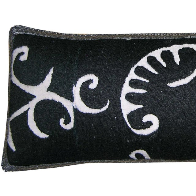 Textile Circa 1900 Antique Suzani Embroidery Pillow For Sale - Image 7 of 9