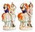Antique Dancing Couple with Mask Mantel Figurines from Staffordshire, England, 1860, Set of 2 For Sale