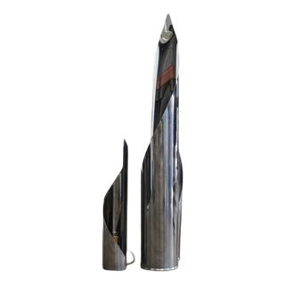 Space Age Flame Lamps, 1970s, Set of 2 For Sale