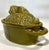 Vintage Green Majolica Rabbit Tureen, French For Sale - Image 4 of 9