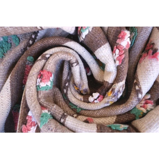 1980s Authentic Moroccan Vintage Kilim Rug - 12 X 4.3 Ft For Sale - Image 5 of 8