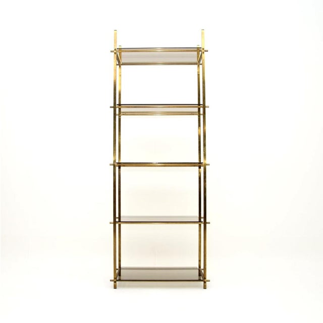 Vintage French Brass Display Cabinet, 1970s For Sale - Image 11 of 11