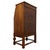 Antique English Golden Oak Secretaire with Mirrored Interior, 1900s For Sale - Image 12 of 14
