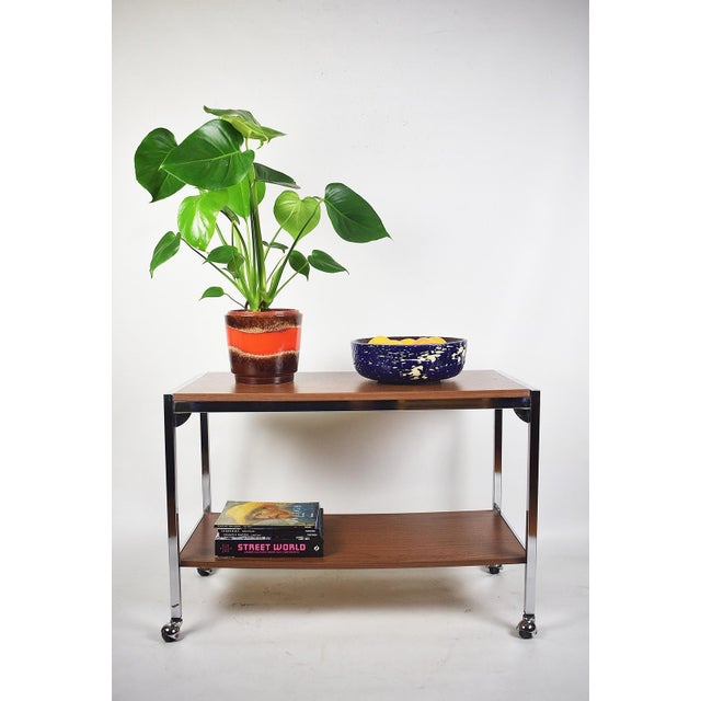 Vintage Mobile Table in Metal, 1970s For Sale - Image 6 of 8