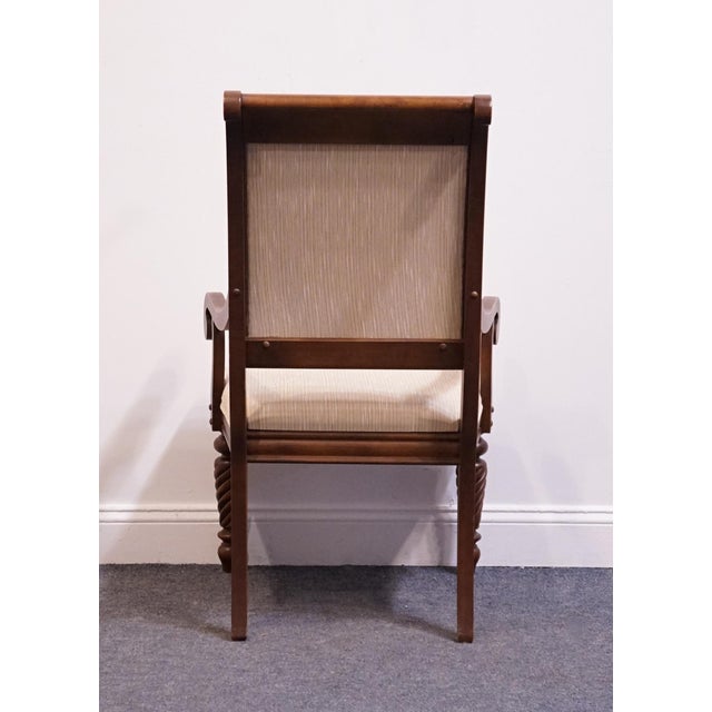 Broyhill Furniture British Empire Collection Cherry Dining Arm Chair 7325-83 For Sale In Kansas City - Image 6 of 11