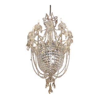 19th Century Swarvoski Crystal Chandelier For Sale