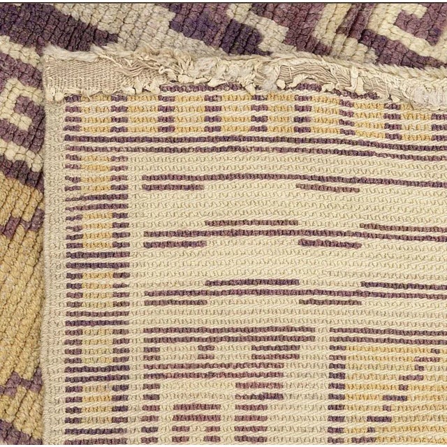 1930s Swedish Art Deco Rug with Greek Key Design, 1930s For Sale - Image 5 of 12