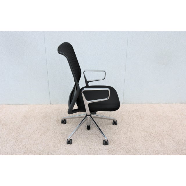 Modern Modern Antonio Citterio for Vitra Ergonomic Id Mesh Black Office Desk Chair For Sale - Image 3 of 13