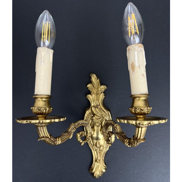 Vintage French Wall Sconces, Set of 2 For Sale - Image 3 of 13