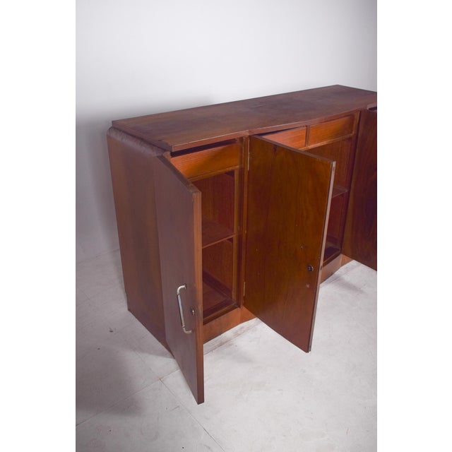 Vintage Portuguese Sideboard in Walnut, 1920 For Sale - Image 10 of 13