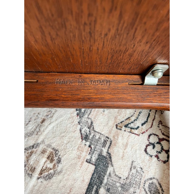Mid-Century Modern Japanese Teak Snack Tables For Sale - Image 9 of 11