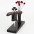 1930s 1930s Art Deco Cocktail Picks with Chrome and Macassar Wood Scarecrow For Sale - Image 5 of 9
