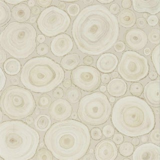 Sanderson Alnwick Logs Wallpaper in Birch For Sale