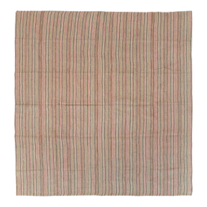 Galerie Shabab Collection Mid-20th Century Handmade Turkish Flatweave Kilim Square Room Size Carpet