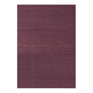 Thibaut Shang Sisal Plum Wallpaper Double Roll For Sale