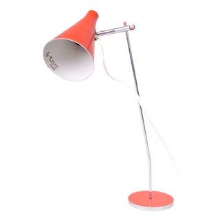 Mid-Century Table Lamp in Chrome by J. Hůrka for Lidokov, Czech, 1960s For Sale