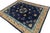 Navy Blue 1920s Blue Navy Floral Medallion Deco Oriental Antique Peking Chinese Rug For Sale - Image 8 of 10