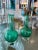 Emerald Vintage Murano Emerald Glass Bud Vases -A Pair For Sale - Image 8 of 13