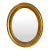 French Louis Philippe-Style Giltwood Oval Wall Mirror For Sale
