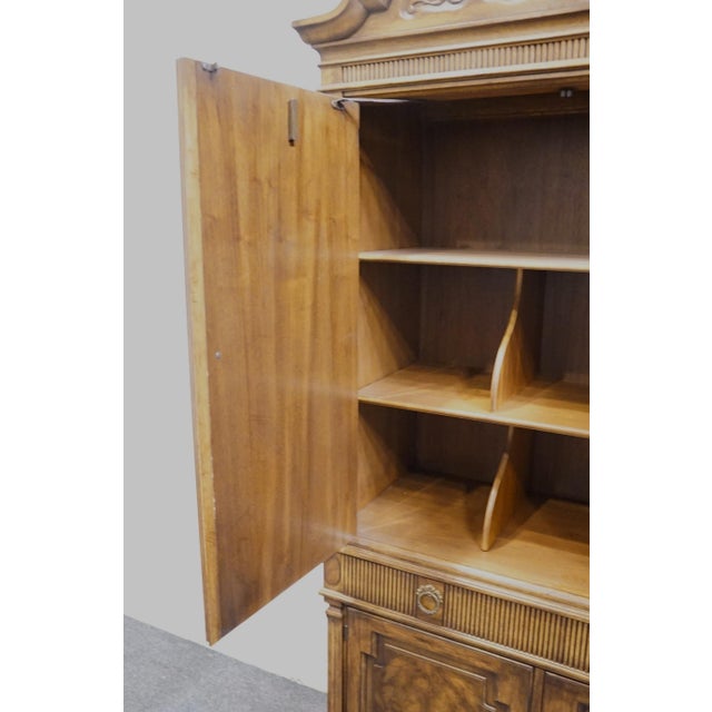 Wood Drexel Heritage Cameo Classics Italian Neoclassical Tuscan Style 41" Clothing Storage Armoire 191-440 For Sale - Image 7 of 18