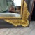 Ebony French Empire Ebony Black and Gold Carved Giltwood and Gesso Mirror For Sale - Image 8 of 9