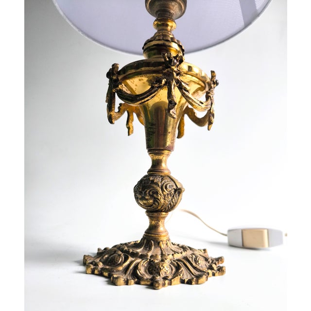 Early 20th Century Belgian Bronze Lamp in the Neoclassical Style (Circa 1910–1920) For Sale - Image 9 of 13
