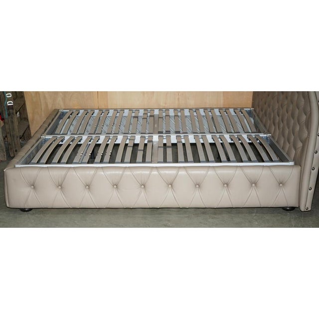 Emperor Maestro Chesterfield Bed Frame in Tufted Leather from Roche Bobois For Sale - Image 15 of 18