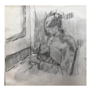 1960s Art Students Cafe Au Lait by Pissarro For Sale