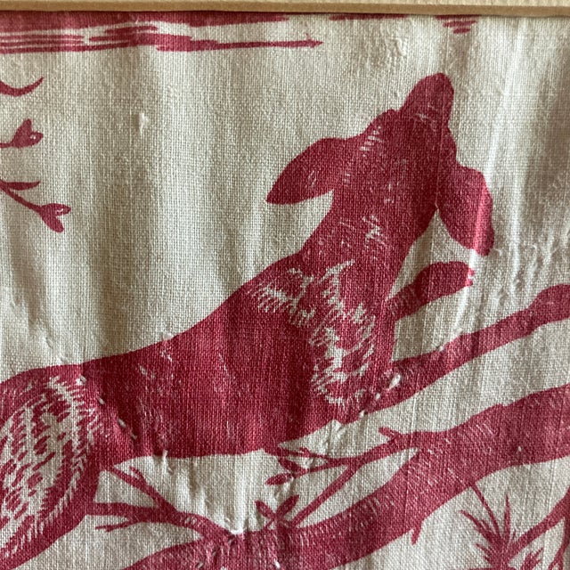 Authentic Set of Five Toile De Jouy Fragments in Handmade Mattings. . For Sale - Image 11 of 12