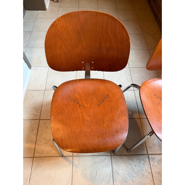 Wood Set of Two Vintage Giancarlo Piretti Xylon Chairs for Krueger International (Ki) For Sale - Image 7 of 11