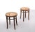 Brown Set of Wicker Model 4601 Stools from Thonet, 1960s For Sale - Image 8 of 8