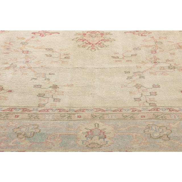1920's Antique Turkish Oushak Rug - 08'06 X 10'10 For Sale In Dallas - Image 6 of 11