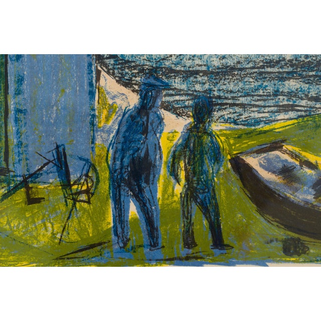 2000 - 2009 Else Jensen, Danish Coastal Fishermen and Boats 209/275, 1960s, Lithograph For Sale - Image 5 of 12