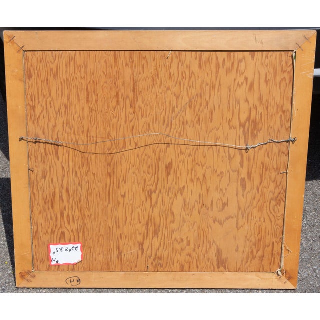 Abstract Composition by Zoute (Leon Salter) Mid Century For Sale - Image 4 of 4